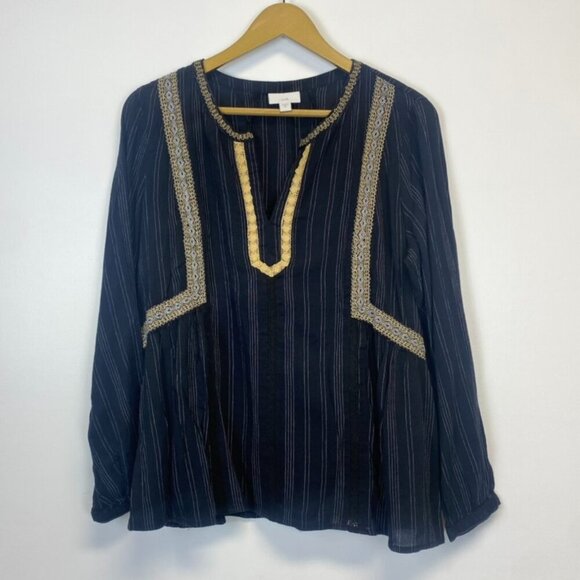 J Jill Peasant Style Boho Top - Picture 1 of 15